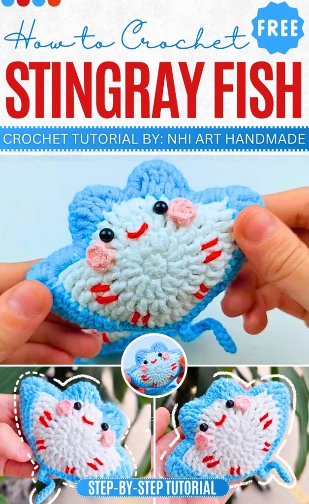 Crochet Stingray Fish Amigurumi Pattern