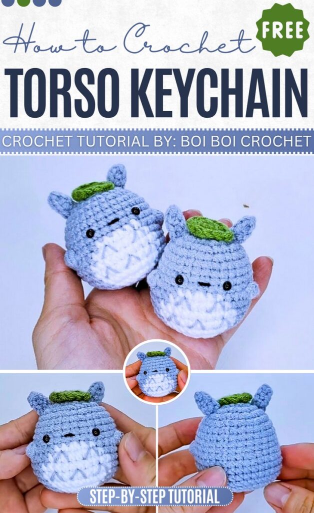 Crochet Torso Amigurumi Keychain Pattern