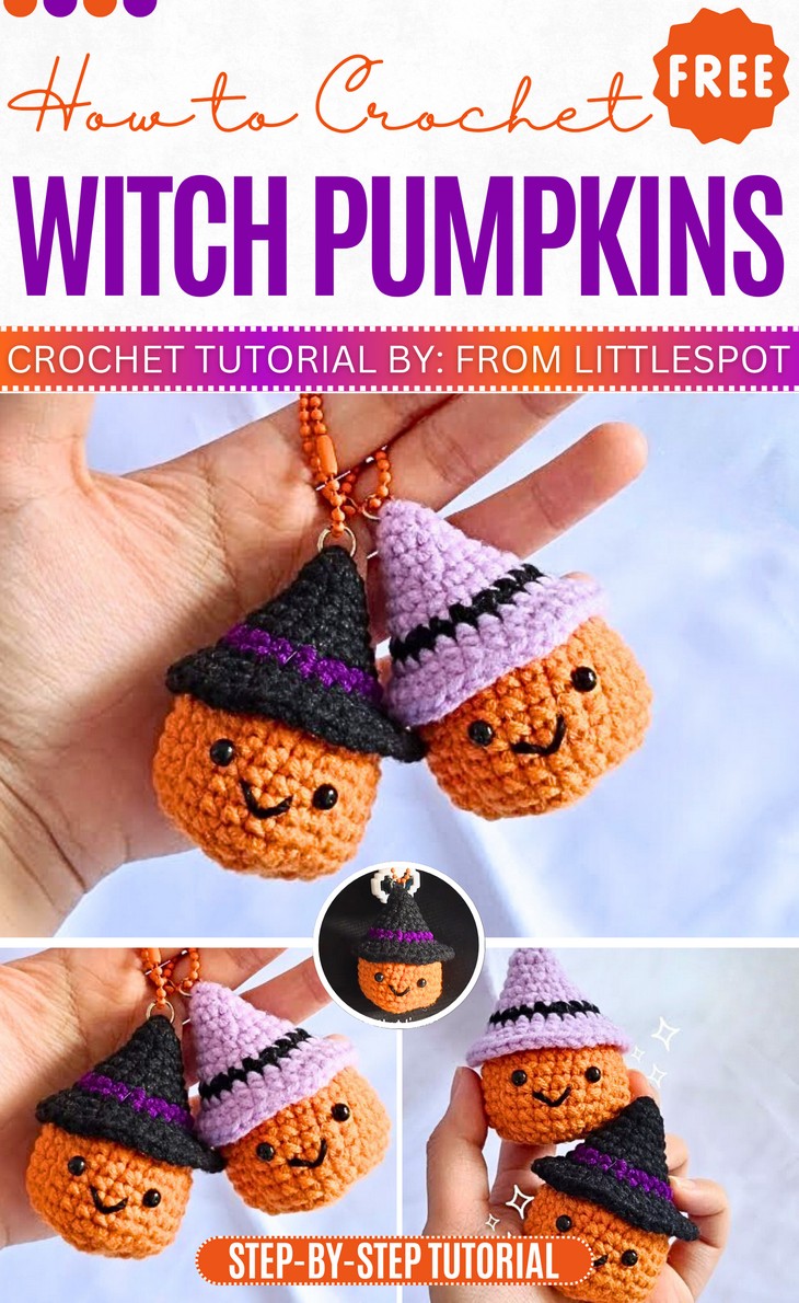 Crochet Witch Pumpkins Amigurumi Pattern