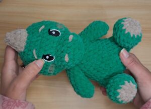 How to Crochet Large Dinosaur Plushie for Kids