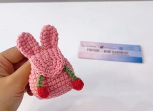 How to Crochet Cute Rabbit Backpack Keychain for Kids