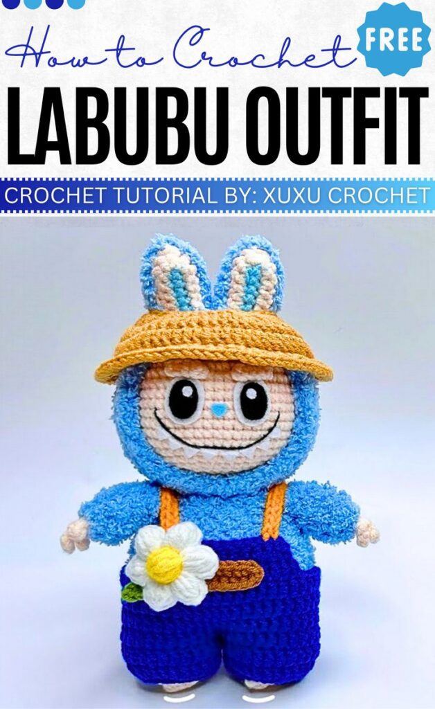 Crochet Wild Labubu Doll Outfit