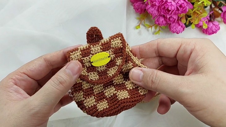 Crochet Checkered Backpack Pattern