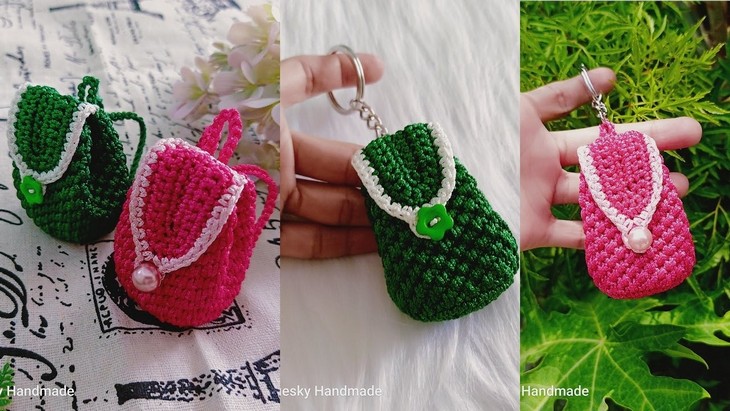 crochet many bag charms