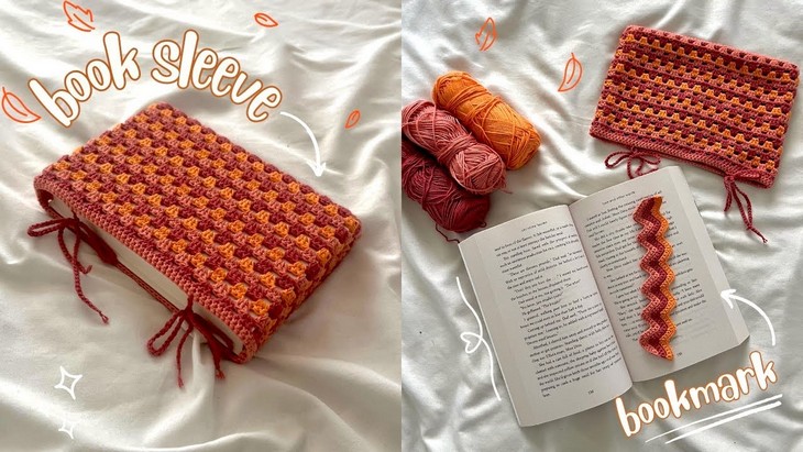 Crochet Fall Booksleeve