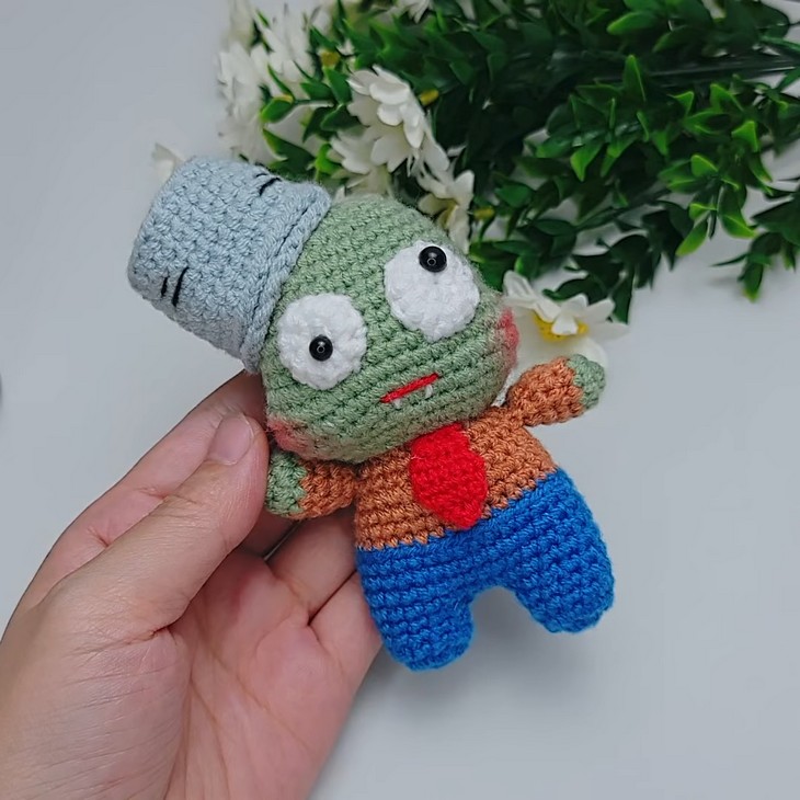 Bucket Head Zombie Amigurumi – Easy Crochet Doll from Plants vs Zombies #crochet #knittig #amigurumi 0-0 screenshot