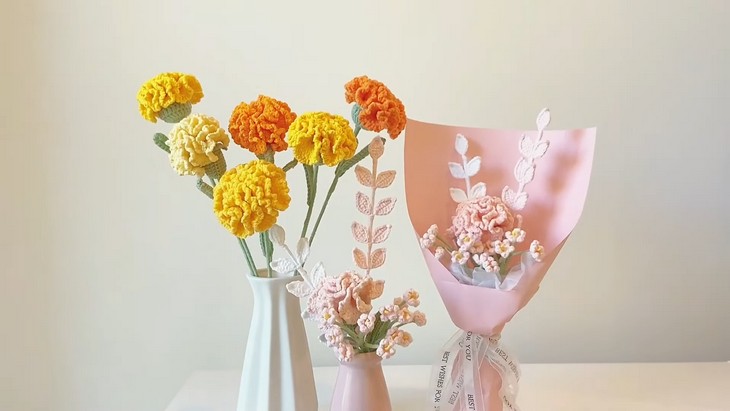 Crochet Carnations Free (2)