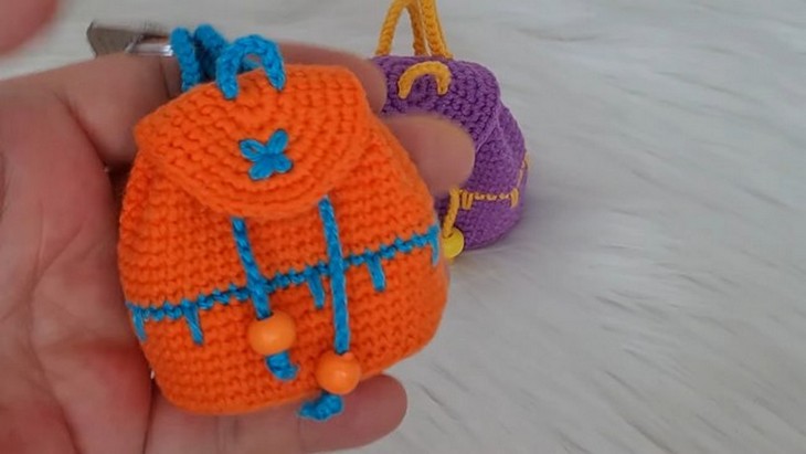 Crochet Colorful Bagpack