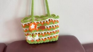 How to Crochet Shell Stitch Autumn Bag – Aka Fan Stitch Tote Bag