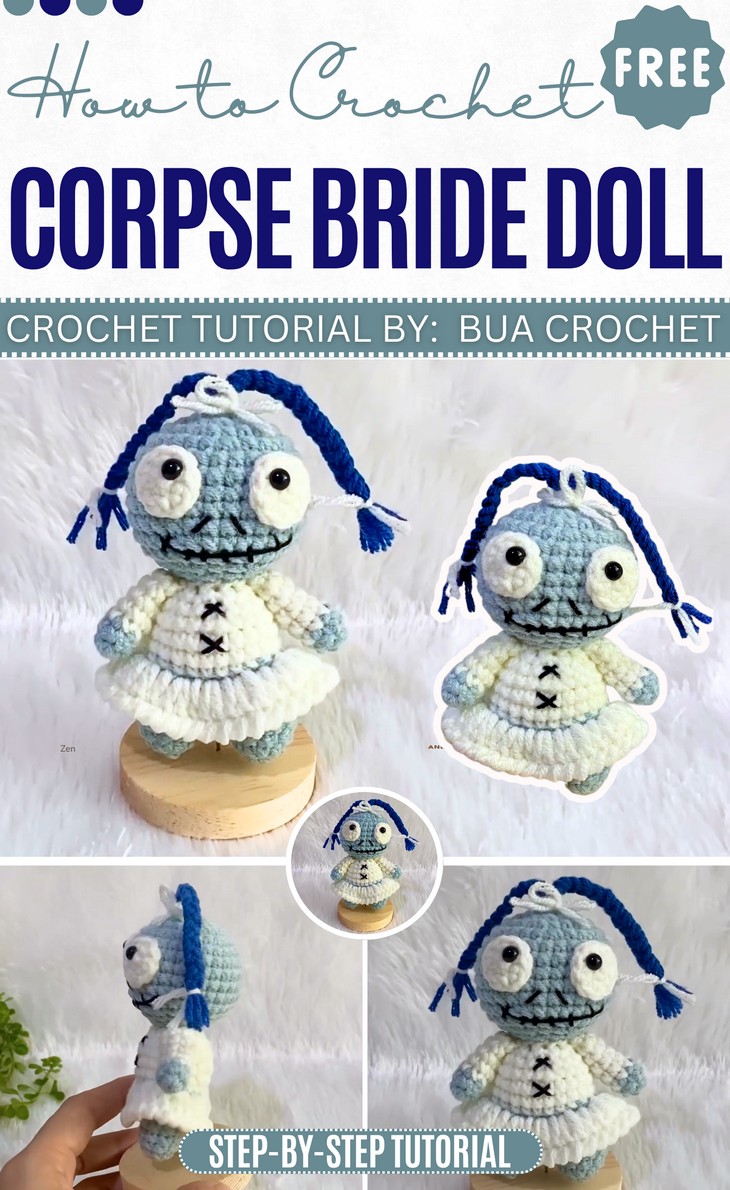 _Crochet Corpse Bride doll