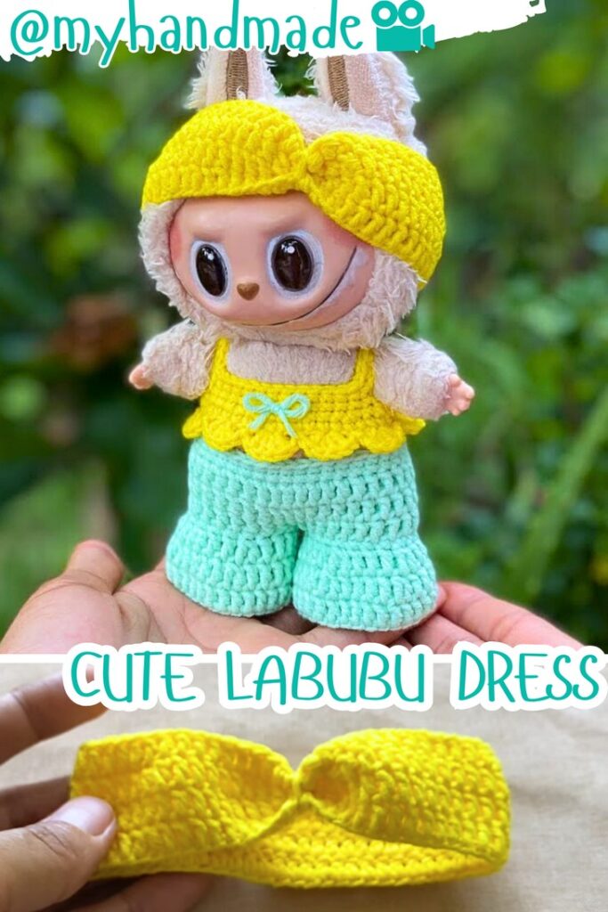 Crochet Cute Labubu Dress Pattern