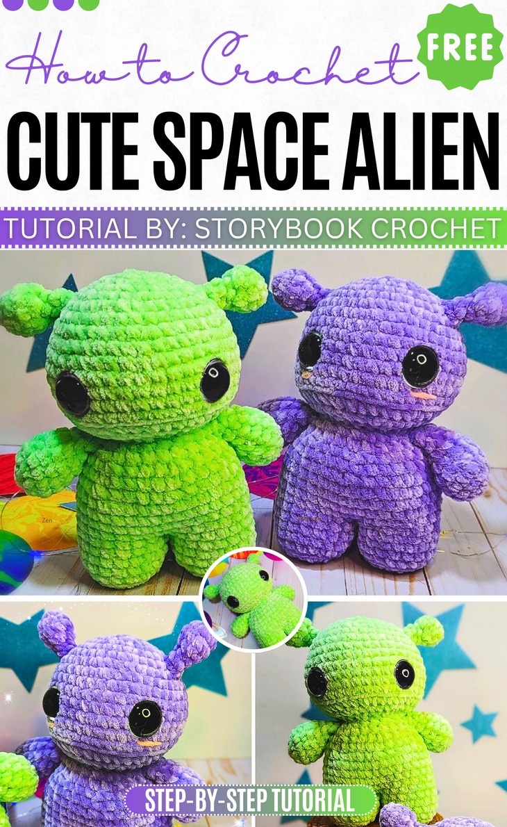_Crochet Cute Space Alien Pattern