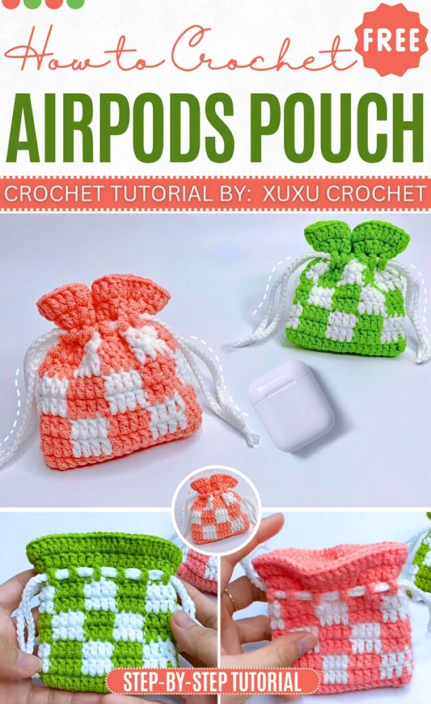 Crochet Drawstring bag (1)