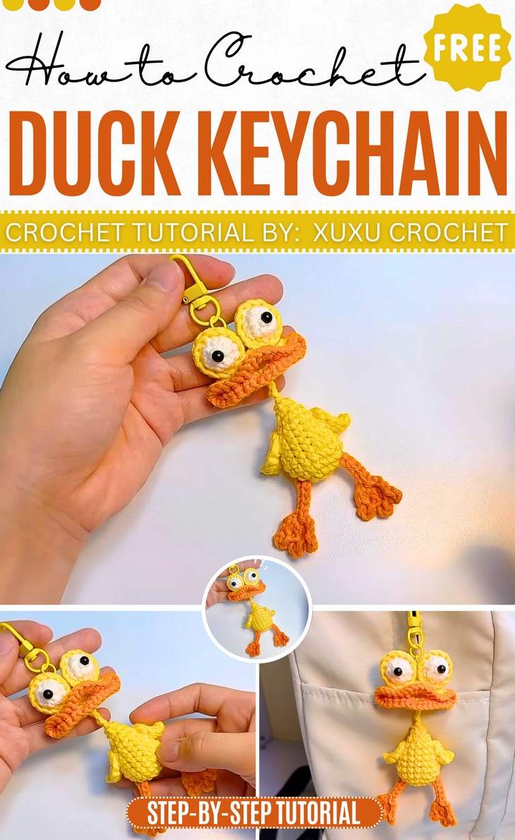 _Crochet Duck Keychain Pattern