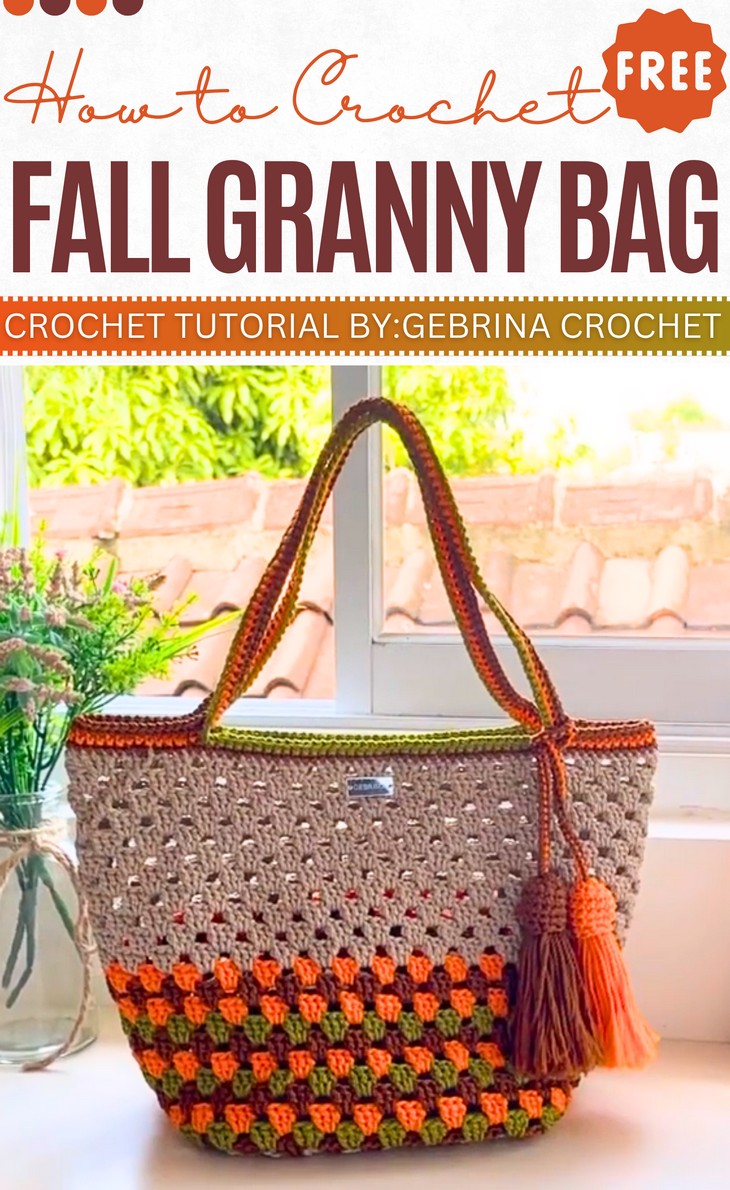 Crochet Fall Granny Bag Pattern