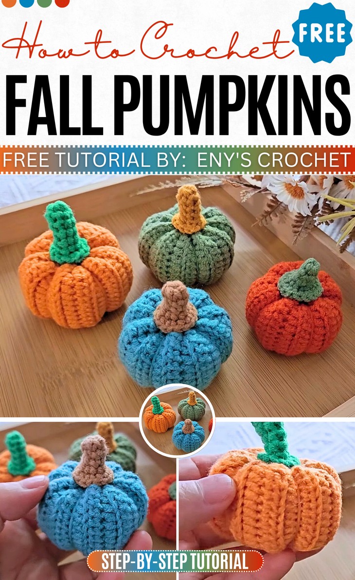 Crochet Fall Pumpkins Amigurumi Pattern