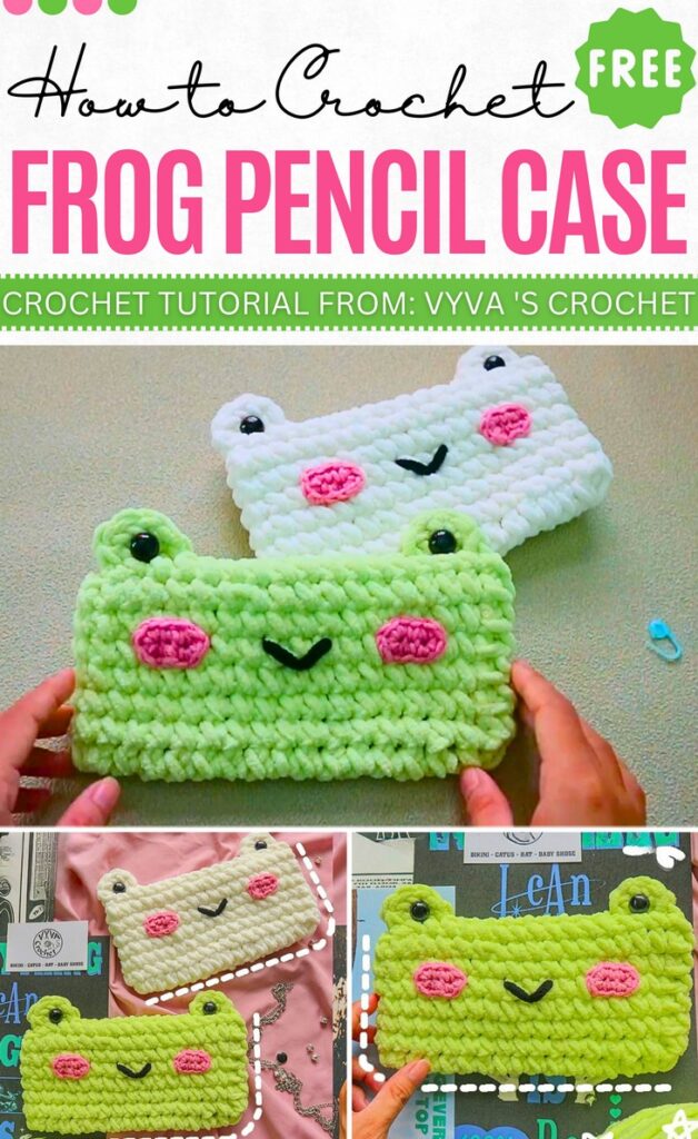 Crochet Frog Pencil Case Pattern