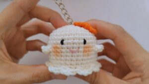 How to Crochet Mini Bow Ghost For Falls & Halloween