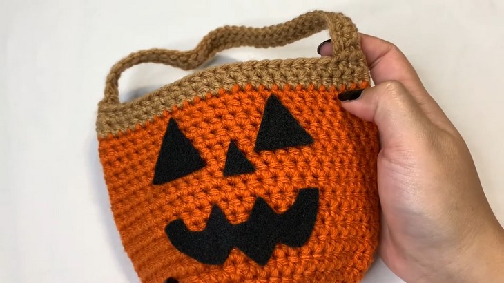Crochet Halloween Pumpkin Bag (2)