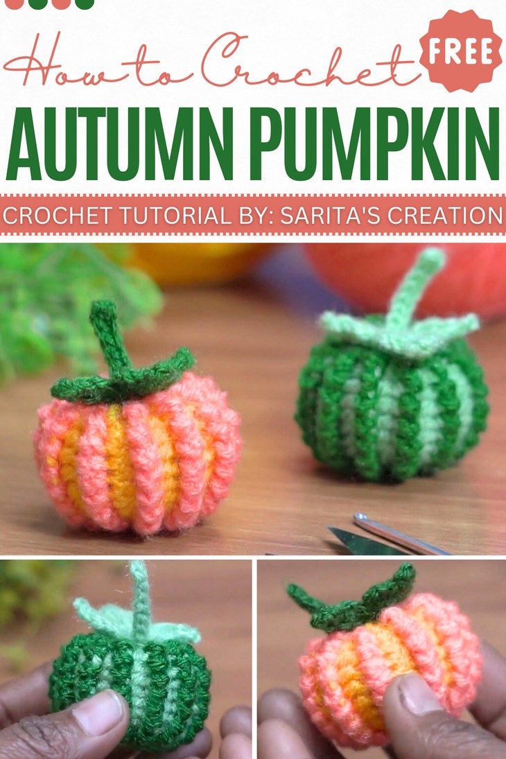 Crochet Mini Autumn pumpkin