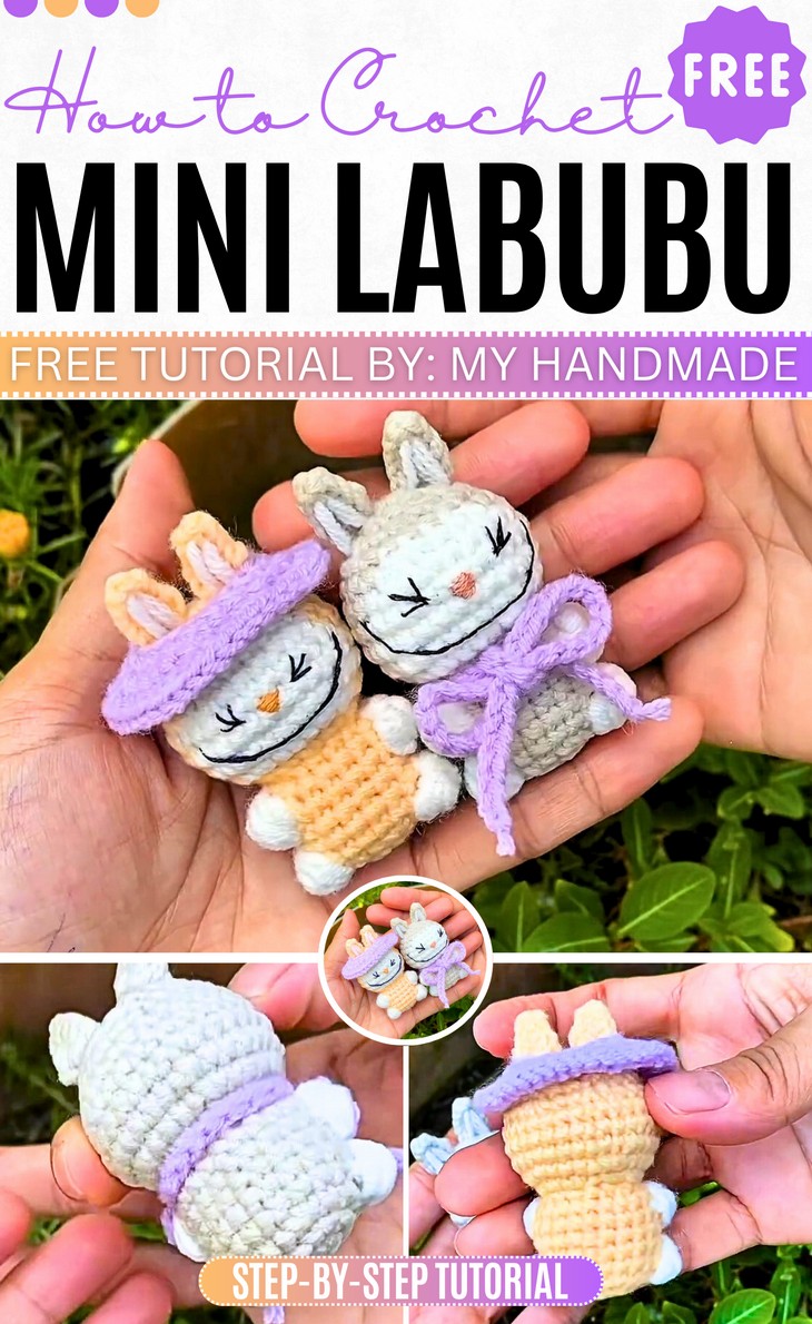 Crochet Mini Labubu Amigurumi Pattern
