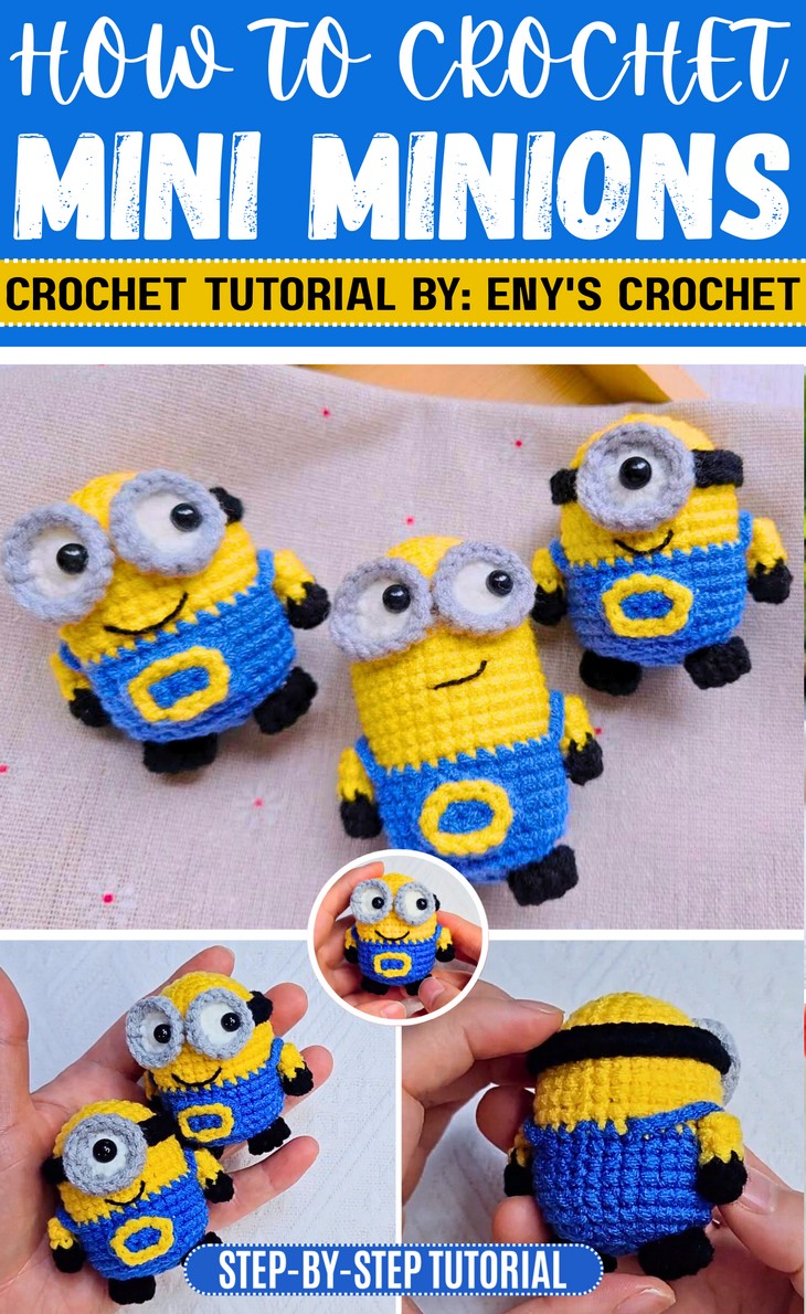 Crochet Mini Minions Amigurumi Pattern