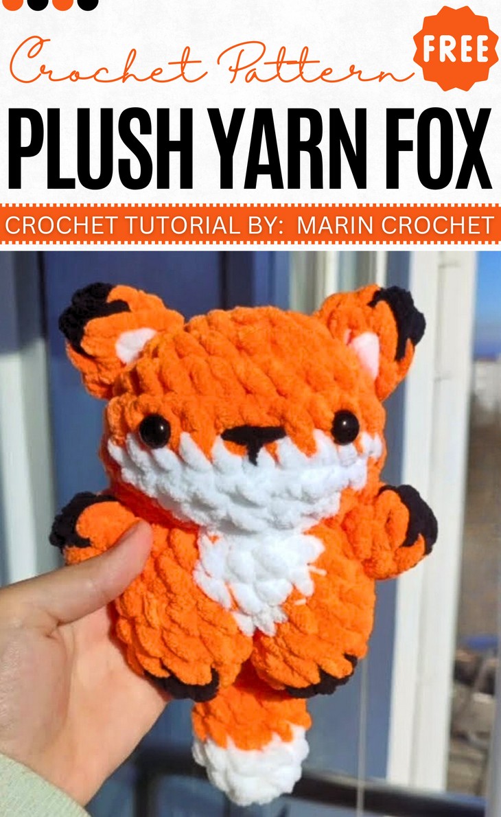 Crochet PLush Yarn Fox Amigurumi Pattern