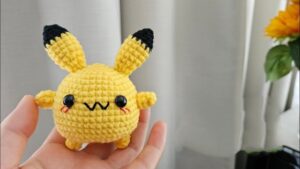 How to Crochet Chubby Pikachu Amigurumi for Kids