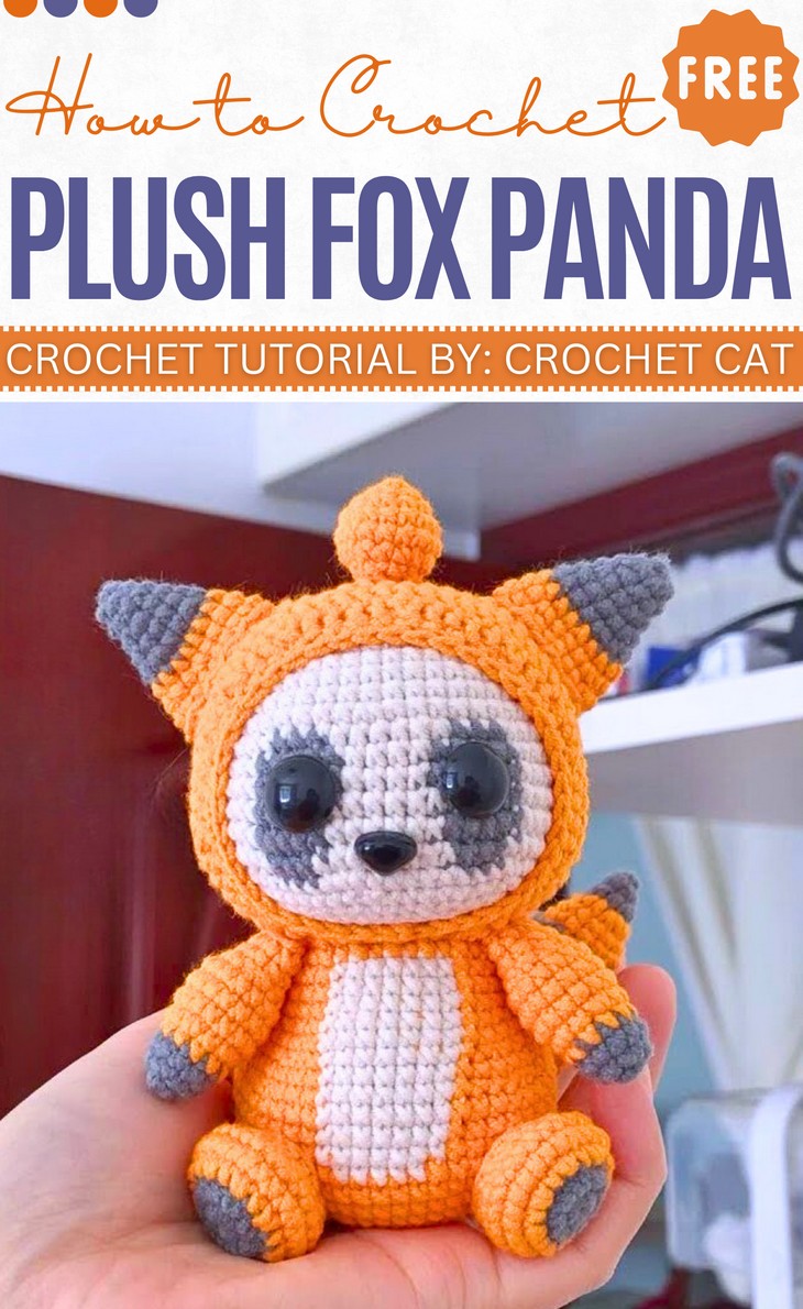 Crochet Plush Fox Panda