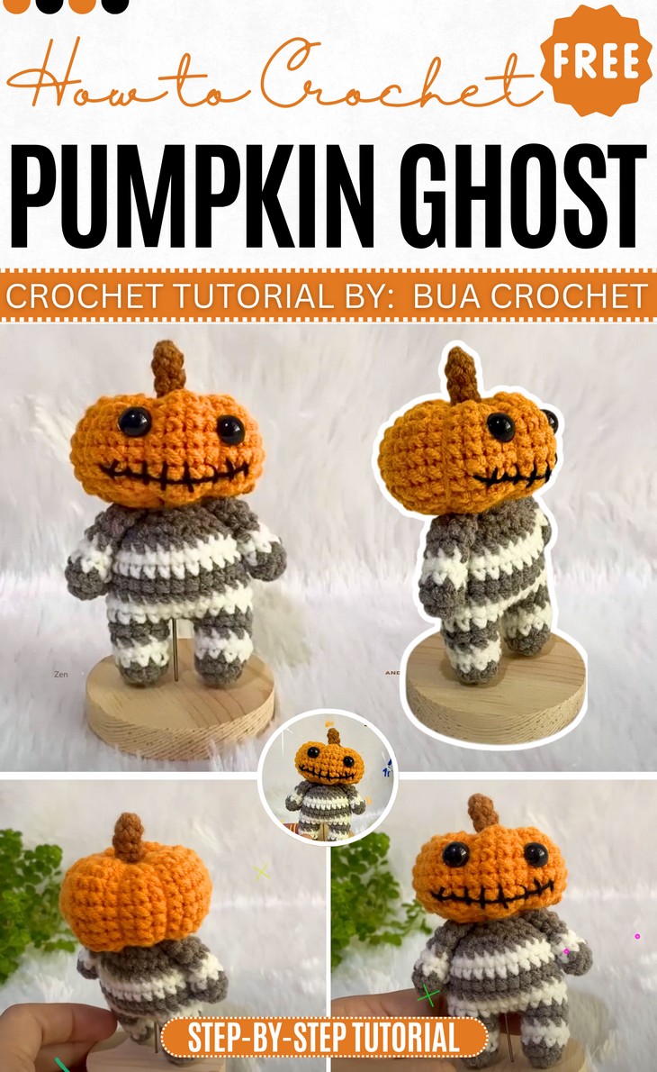 _Crochet Pumpkin Ghost