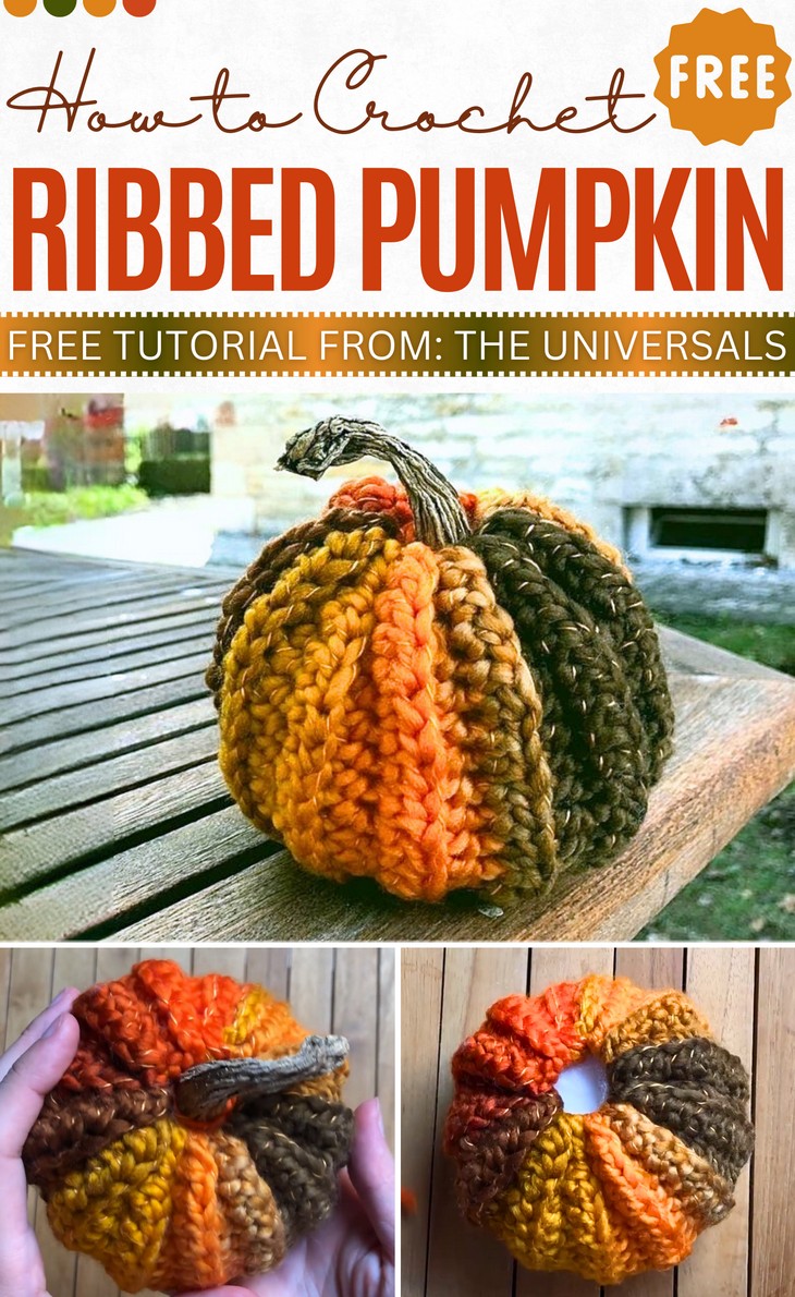 Crochet Ribbed pumpkin