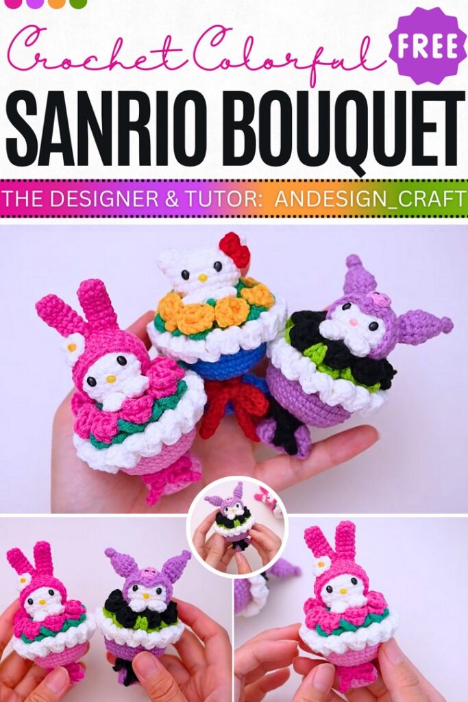Crochet Sanrio Bouquet