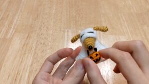 How to Crochet Halloween Puppy Ghost with Pumpkin Basket