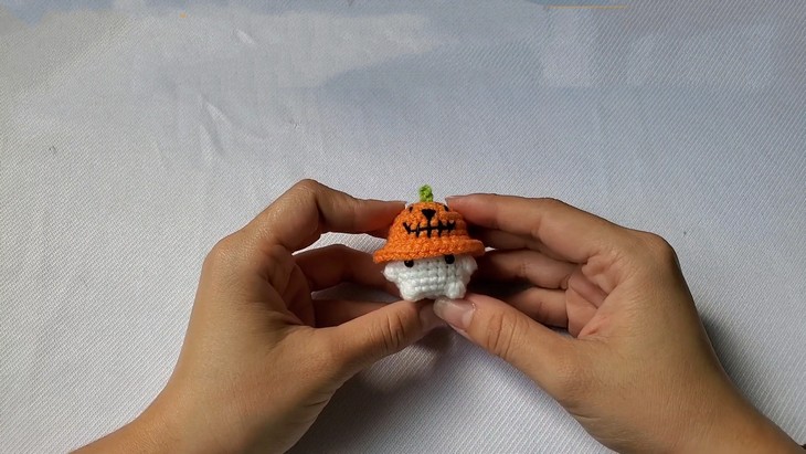 Crochet halloween Pumpkin Mashroom (3)