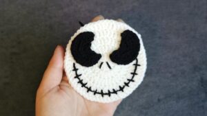 How to Crochet Jack Head Coaster for Halloween