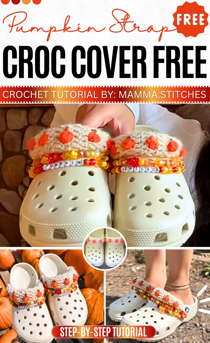 Pumpkin Strap Croc Cover Pattern Free