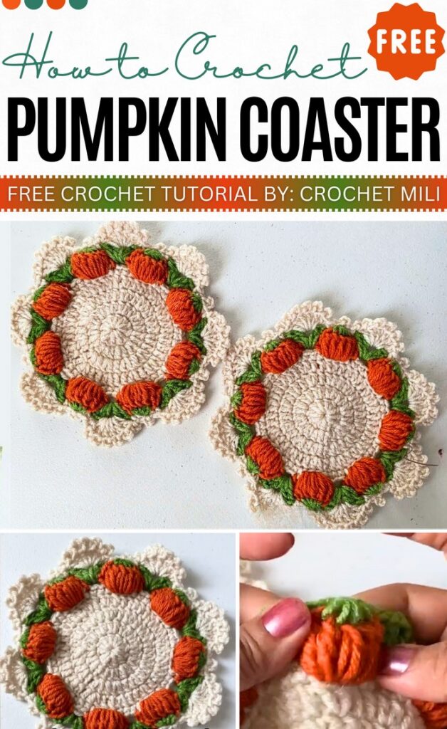 Pumpkin coasters