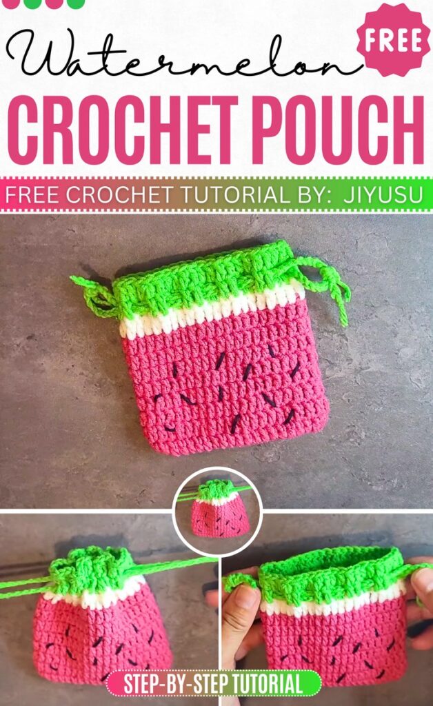 Watermelon Drawstring Pouch Pattern