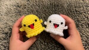 How to Crochet Funny Mini Boo Ghosts with Felt Mouths