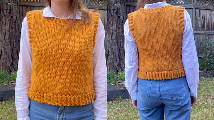 crochet Fall Sweater Vest (1)