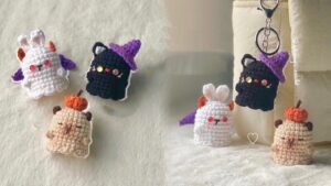 How to Crochet Animal Ghosts (Capybara, Bunny & Black Cat)