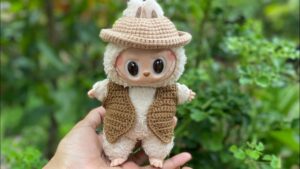 How to Crochet Labubu Cowboy Dress – Labubu Sheriff Waistcoat