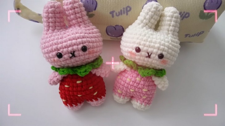 How to Crochet Strawberry Bunny Miffy Amigurumi (QUICK-GIFTING)