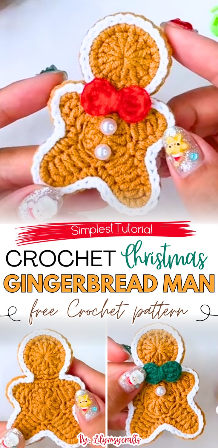 CROCHET Christmas Gingerbread Man