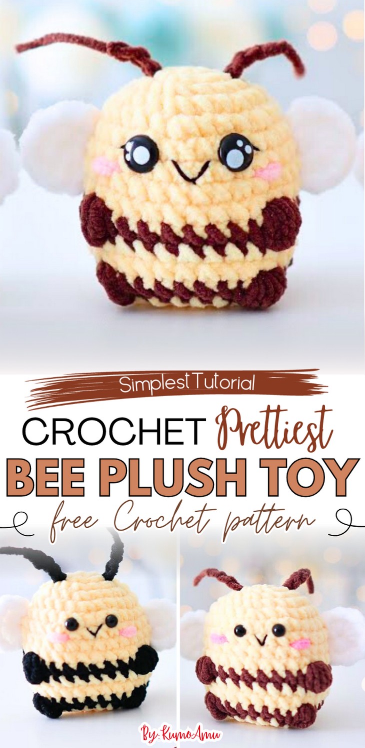 CROCHET Prettiest Bee PLush Toy (1)