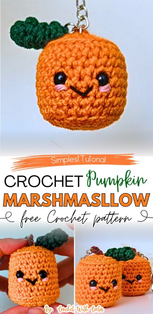 CROCHET Pumpkin Marshmasllow