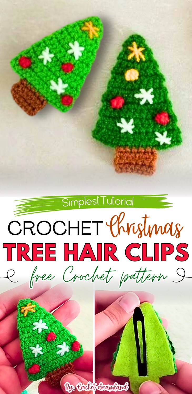 Christmas Tree Hair Clips