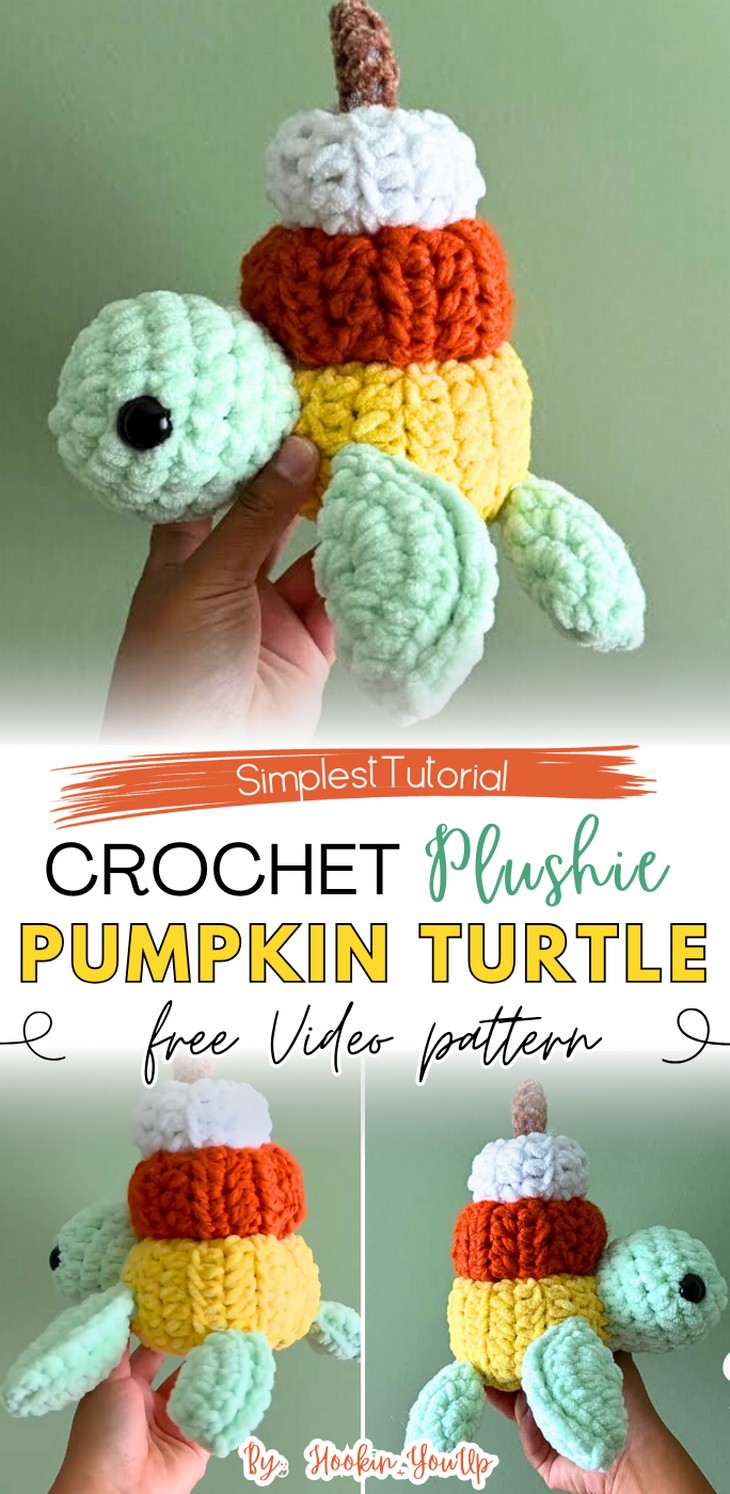 Crochet Amigurumi Pumpkin Turtle (4)