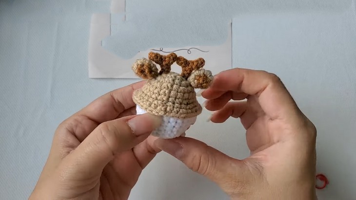 Crochet Baby Reindeer Mushroom Tutorial