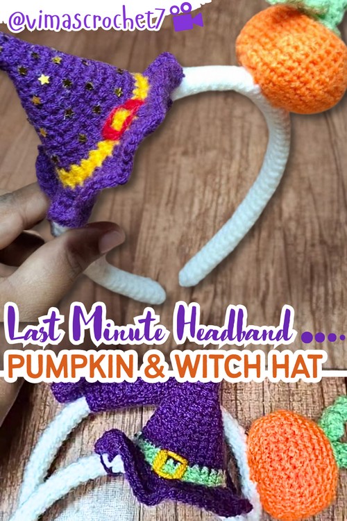 Crochet Halloween headband